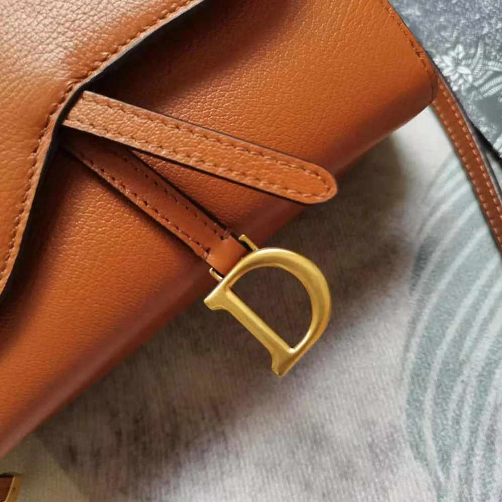 Dior Saddle Double Pouch Goatskin for Women in Brown Dior Saddle Double Pouch Goatskin for Women in Brown