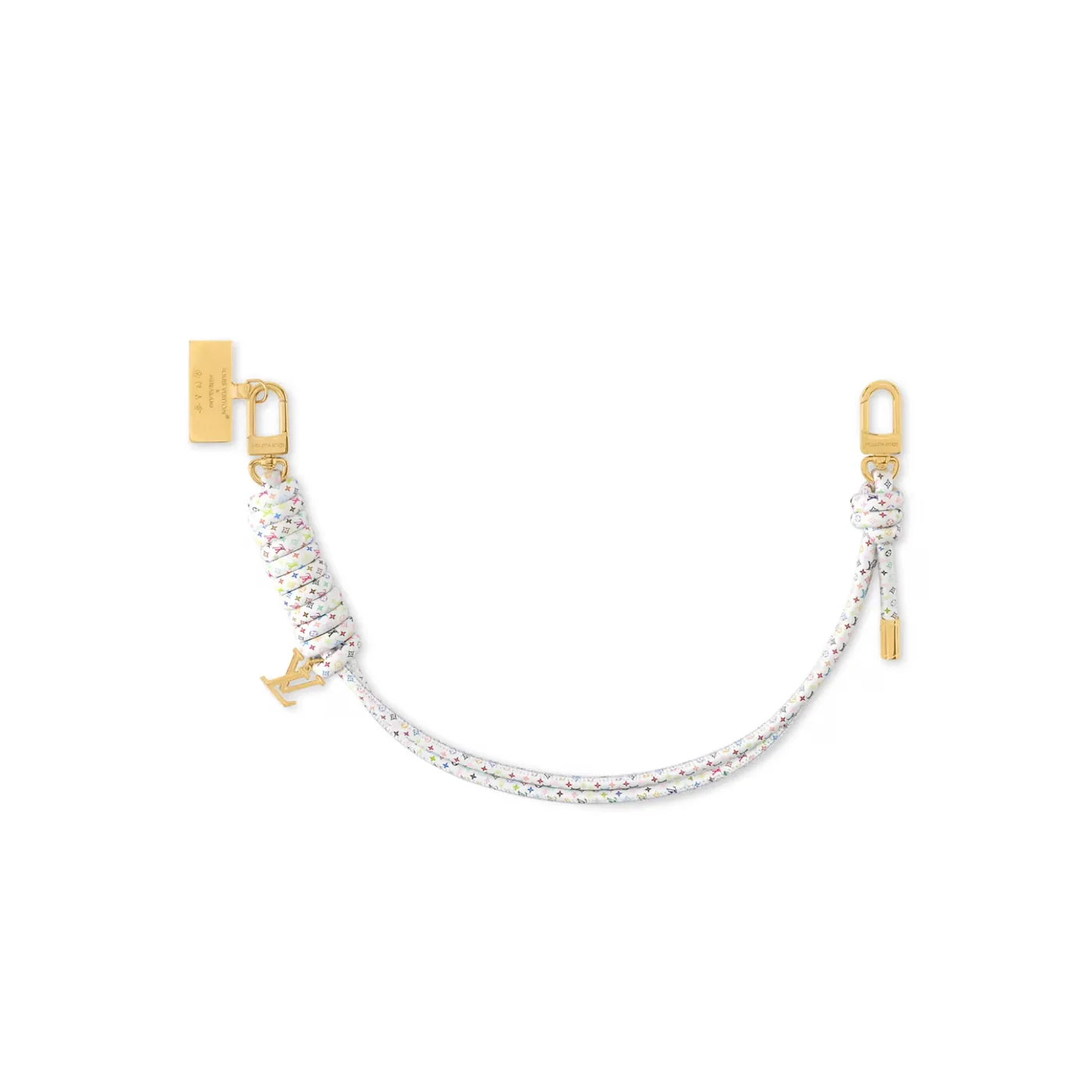 Louis Vuitton LV x TM Knot Bag Charm Multicolored Gold Hardware