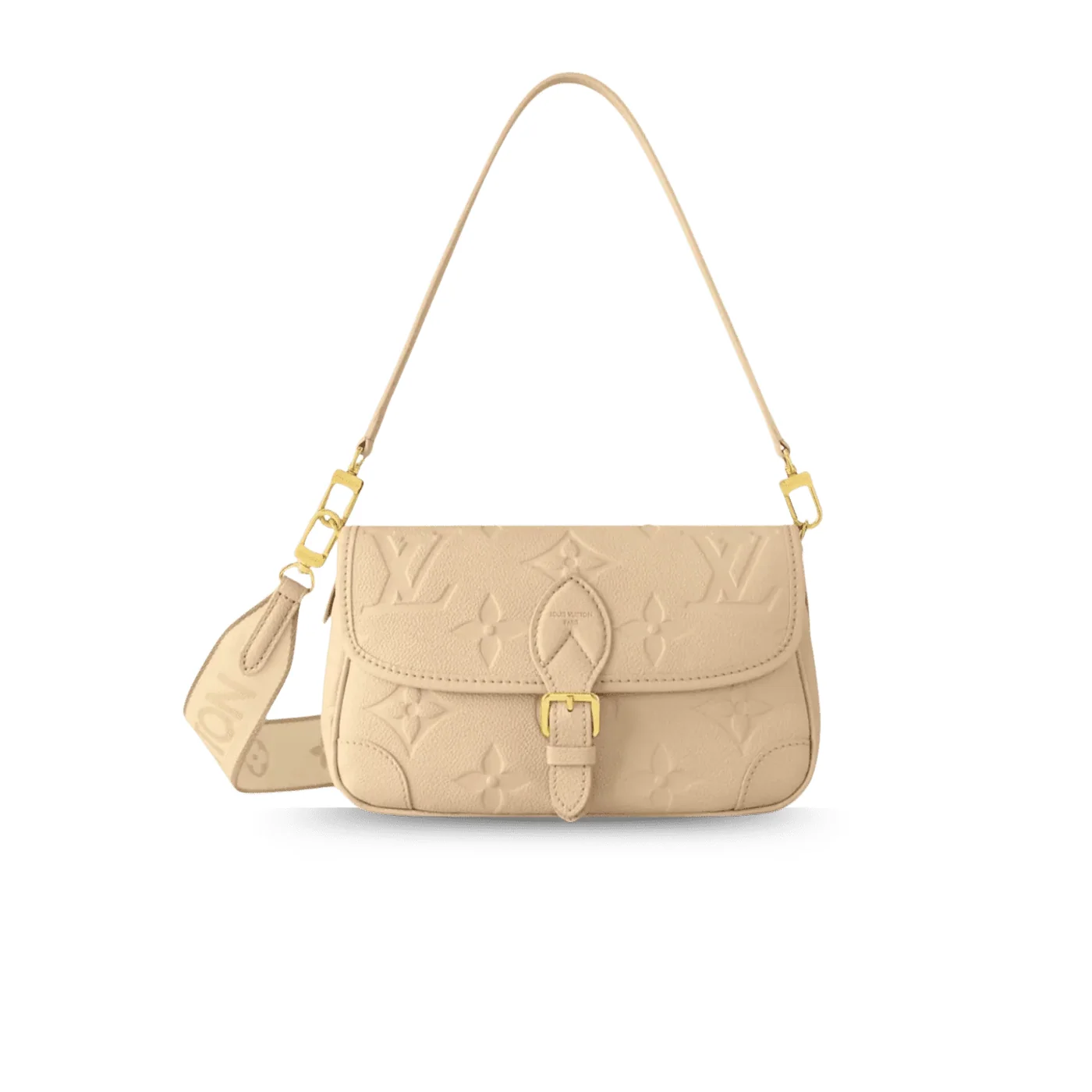Louis Vuitton Diane Shoulder Bag in Blue Jean Gold Hardware