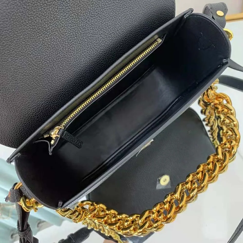Versace La Medusa Shoulder Bag for Women in Black Versace La Medusa Shoulder Bag for Women in Black