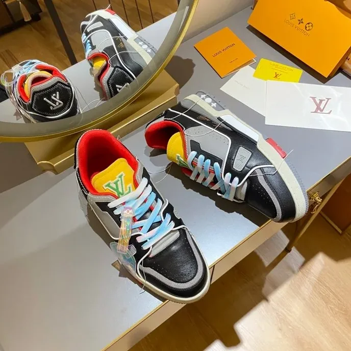 Louis Vuitton Trainer Sneaker Rubber Grain Multiple Color Virgil Abloh