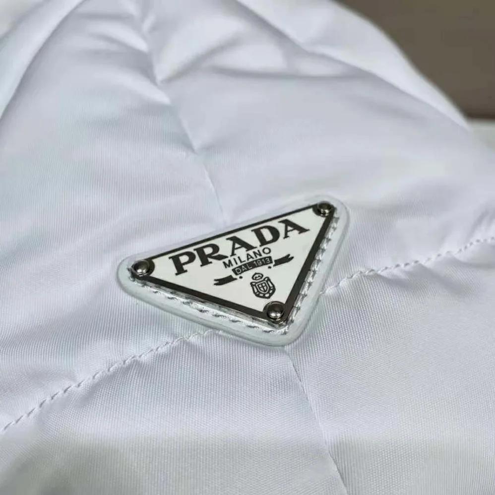 Prada Padded Re-Nylon Tote Bag for Women in White