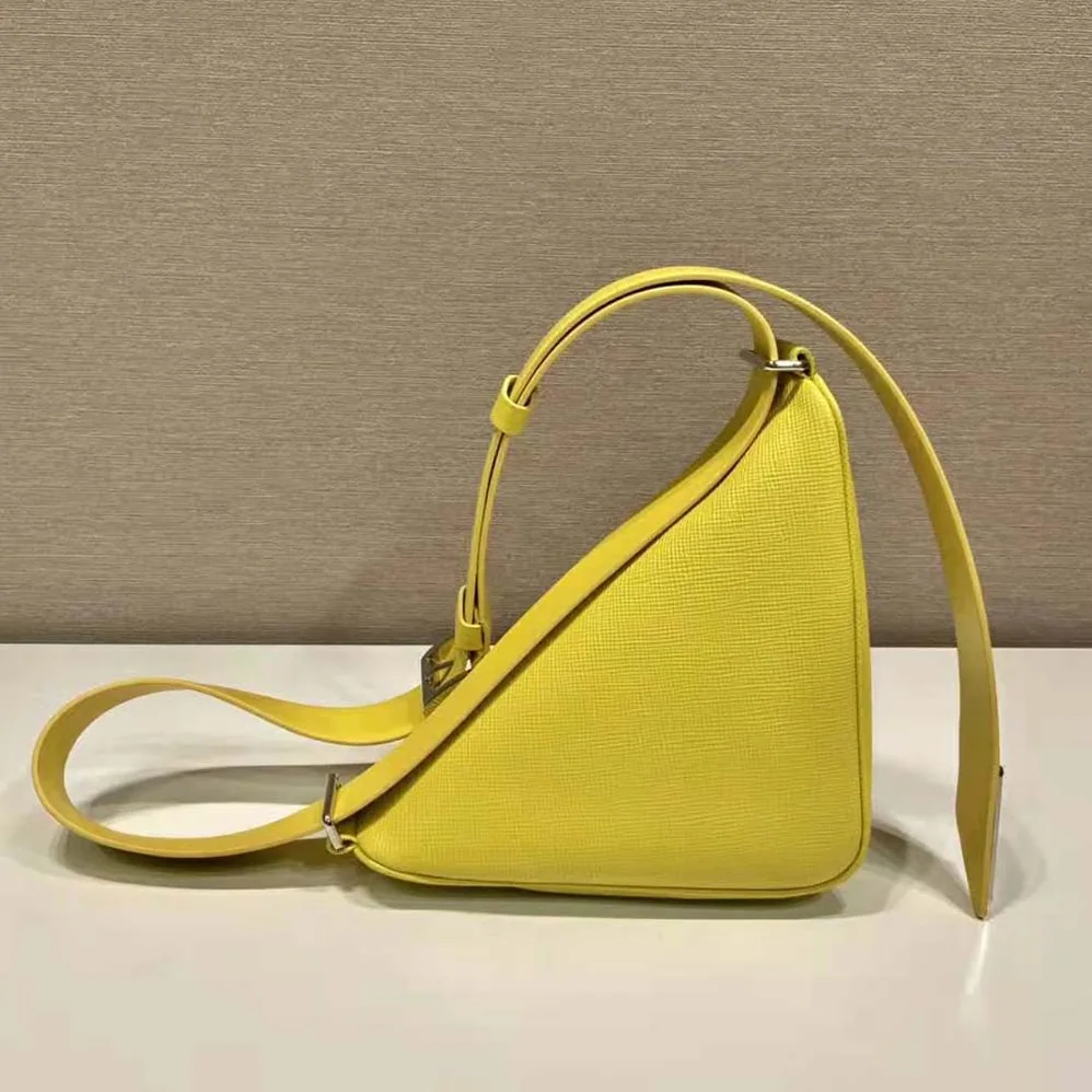 Prada Saffiano Leather Belt Bag for Unisex in Yellow Prada Saffiano Leather Belt Bag for Unisex in Yellow