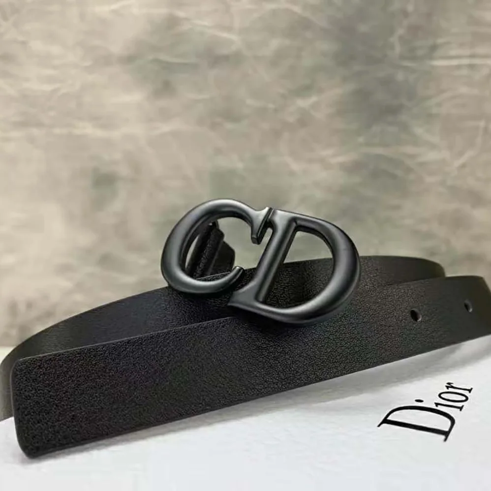 Dior Saddle Matte Black Matte Calfskin, 20 MM for Women