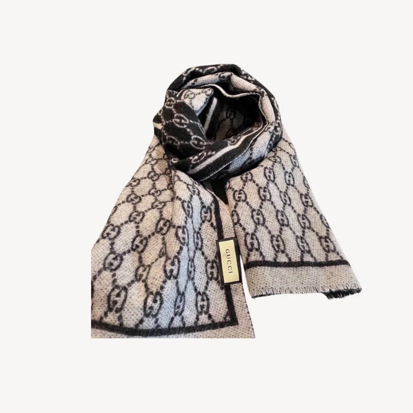 Gucci Double Sided Scarf Black Gucci Double Sided Scarf Black