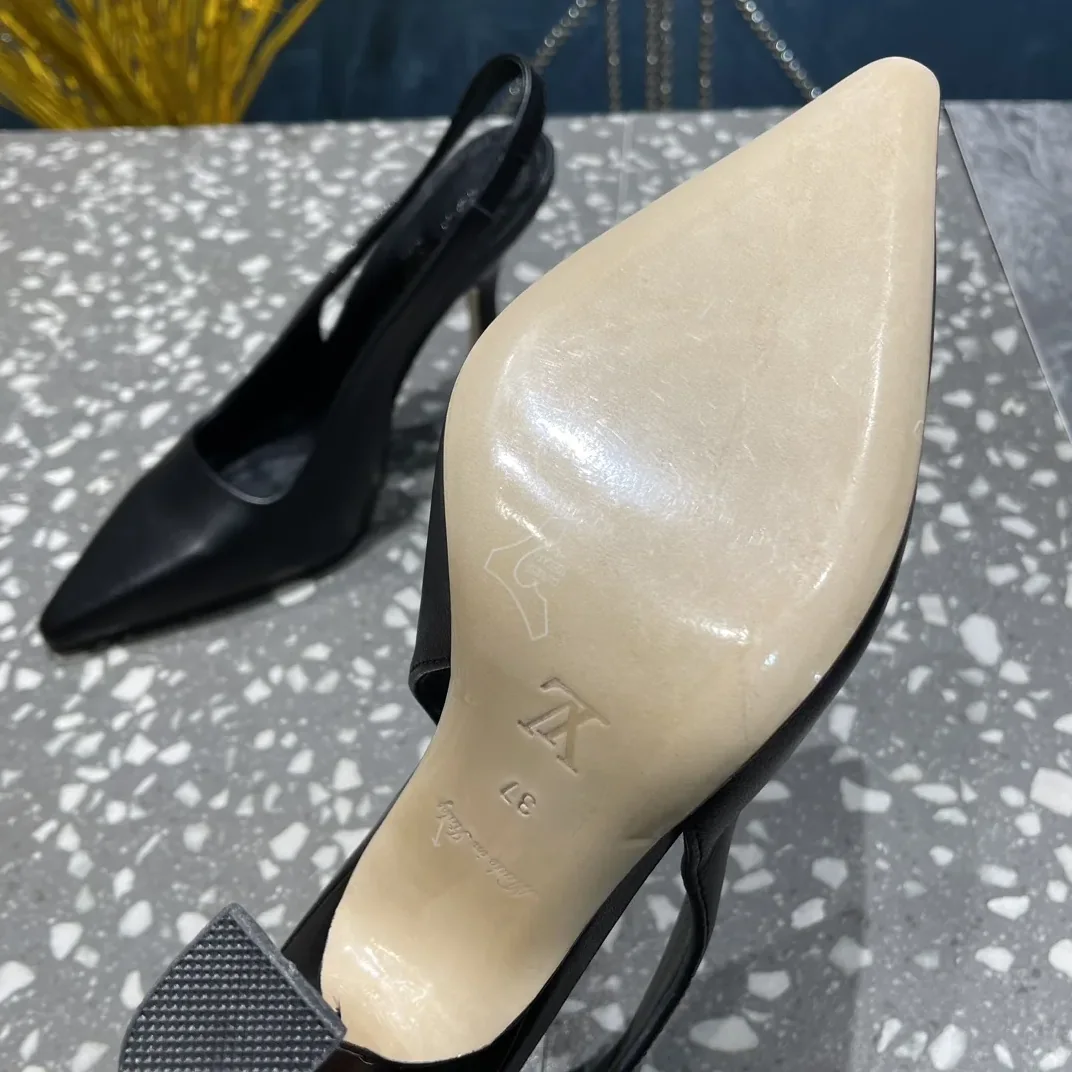 Louis Vuitton Sparkle Slingback Pump Beige 1AB1GQ