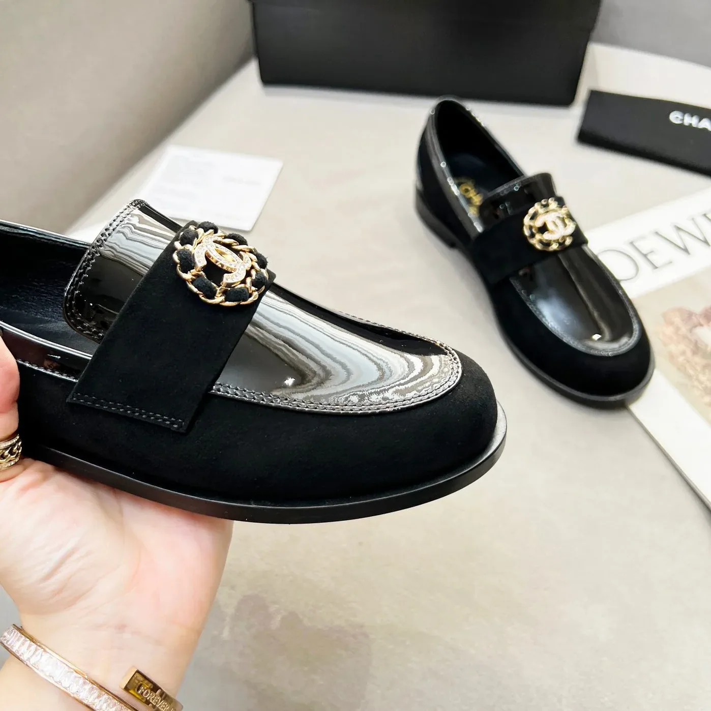 Chanel Loafers Black for Women