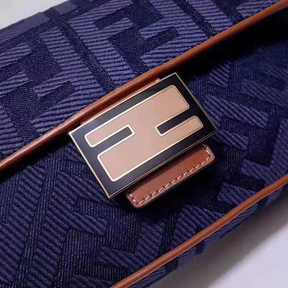Fendi Baguette Blue Denim Bag for Women Fendi Baguette Blue Denim Bag for Women