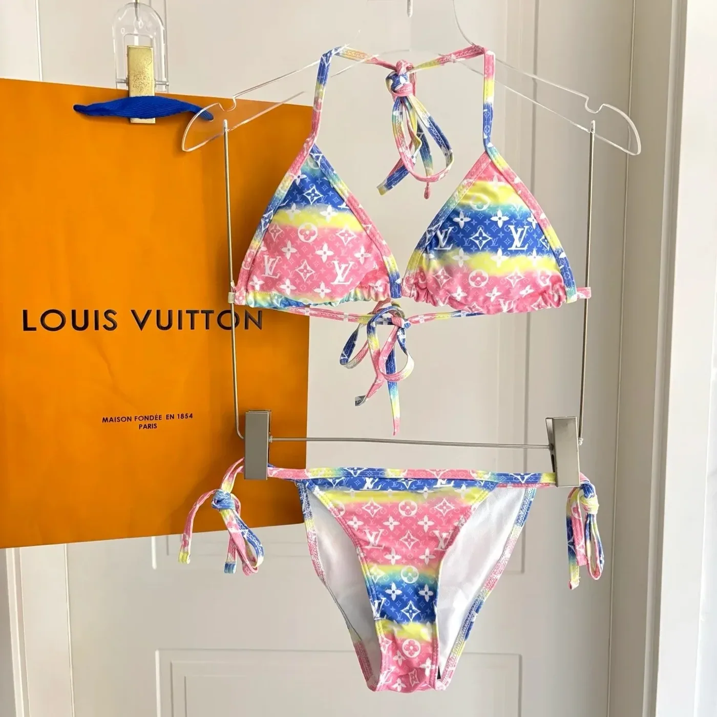 Louis Vuitton Triangle Bikini Multicolor Monogram Escale Louis Vuitton Triangle Bikini Multicolor Monogram Escale