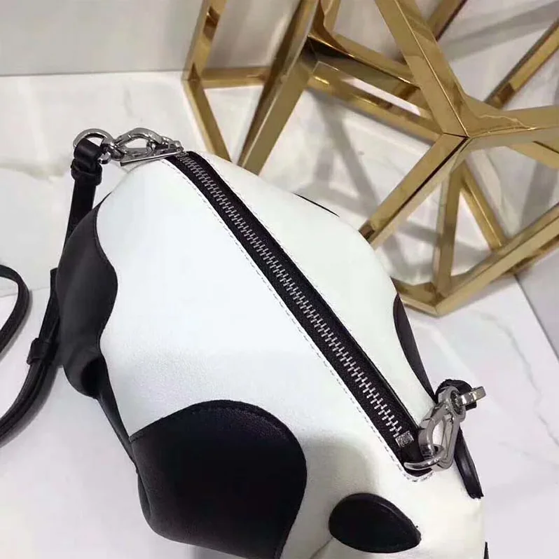 Loewe Panda Mini Bag Black White in Calfskin for Women Loewe Panda Mini Bag Black White in Calfskin for Women