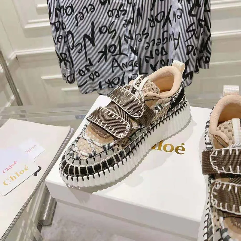 Chloe Nama Slip-on Sneaker for Women in Brown Chloe Nama Slip-on Sneaker for Women in Brown