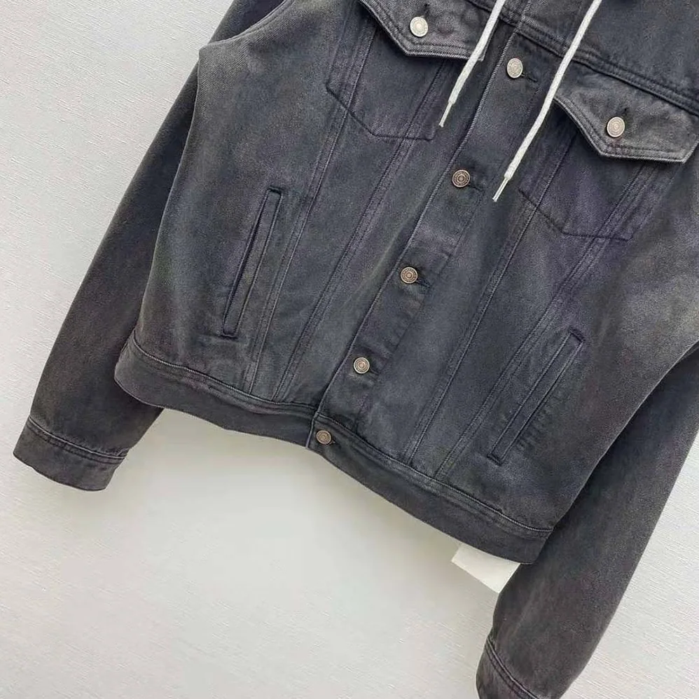 Celine Trucker Jacket in Charcoal Wash Denim for Men Celine Trucker Jacket in Charcoal Wash Denim for Men