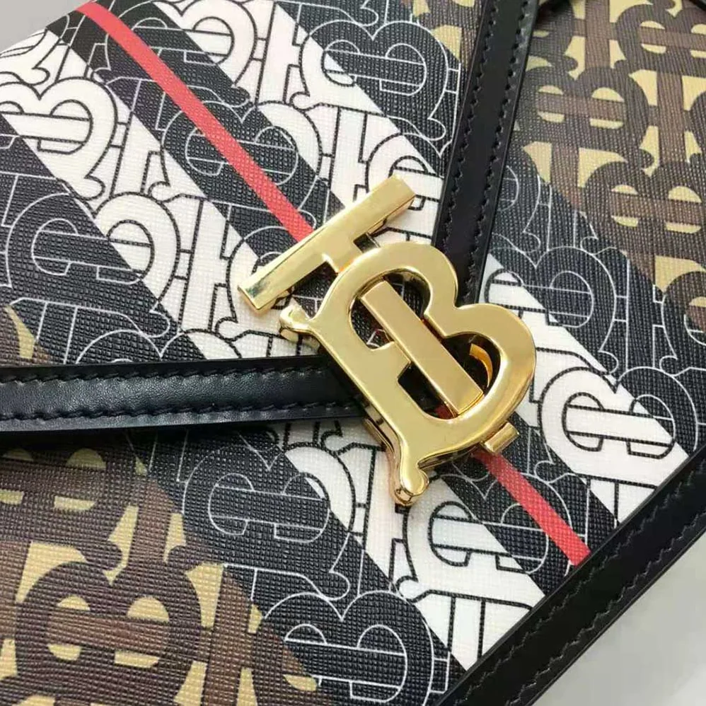 Burberry Small Monogram Stripe E for Women in canvas TB Envelope Clutch Burberry Small Monogram Stripe E for Women in canvas TB Envelope Clutch
