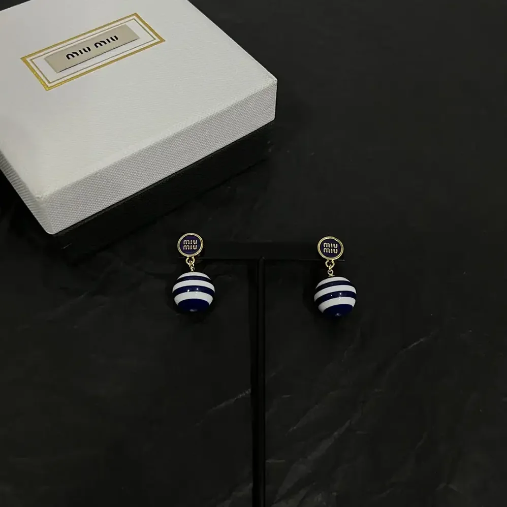 Miu Miu Metal and Pearl Earrings for Women