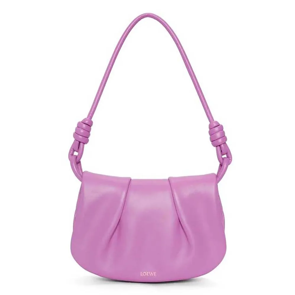Loewe Paseo Satchel in Shiny Nappa Calfskin for Women in Purple Loewe Paseo Satchel in Shiny Nappa Calfskin for Women in Purple