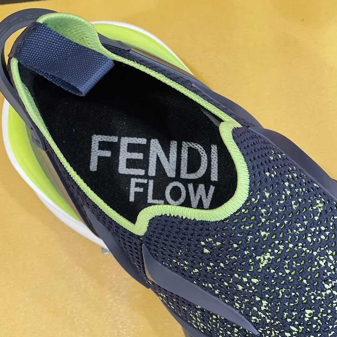 FD Fendi Flow Running Sneakers Blue 7E1504AKX3F1IXP FD Fendi Flow Running Sneakers Blue 7E1504AKX3F1IXP