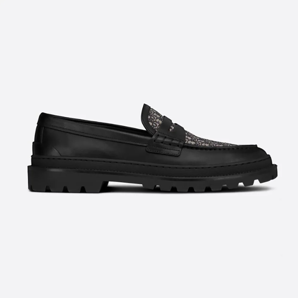 Dior Explorer Loafer Beige and Black Dior Oblique Jacquard for Men Dior Explorer Loafer Beige and Black Dior Oblique Jacquard for Men