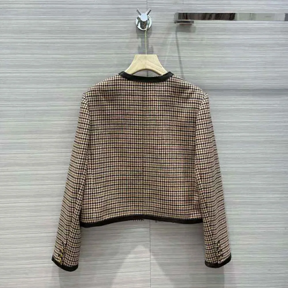 Celine Chasseur Jacket in Houndstooth Wool for Women Celine Chasseur Jacket in Houndstooth Wool for Women