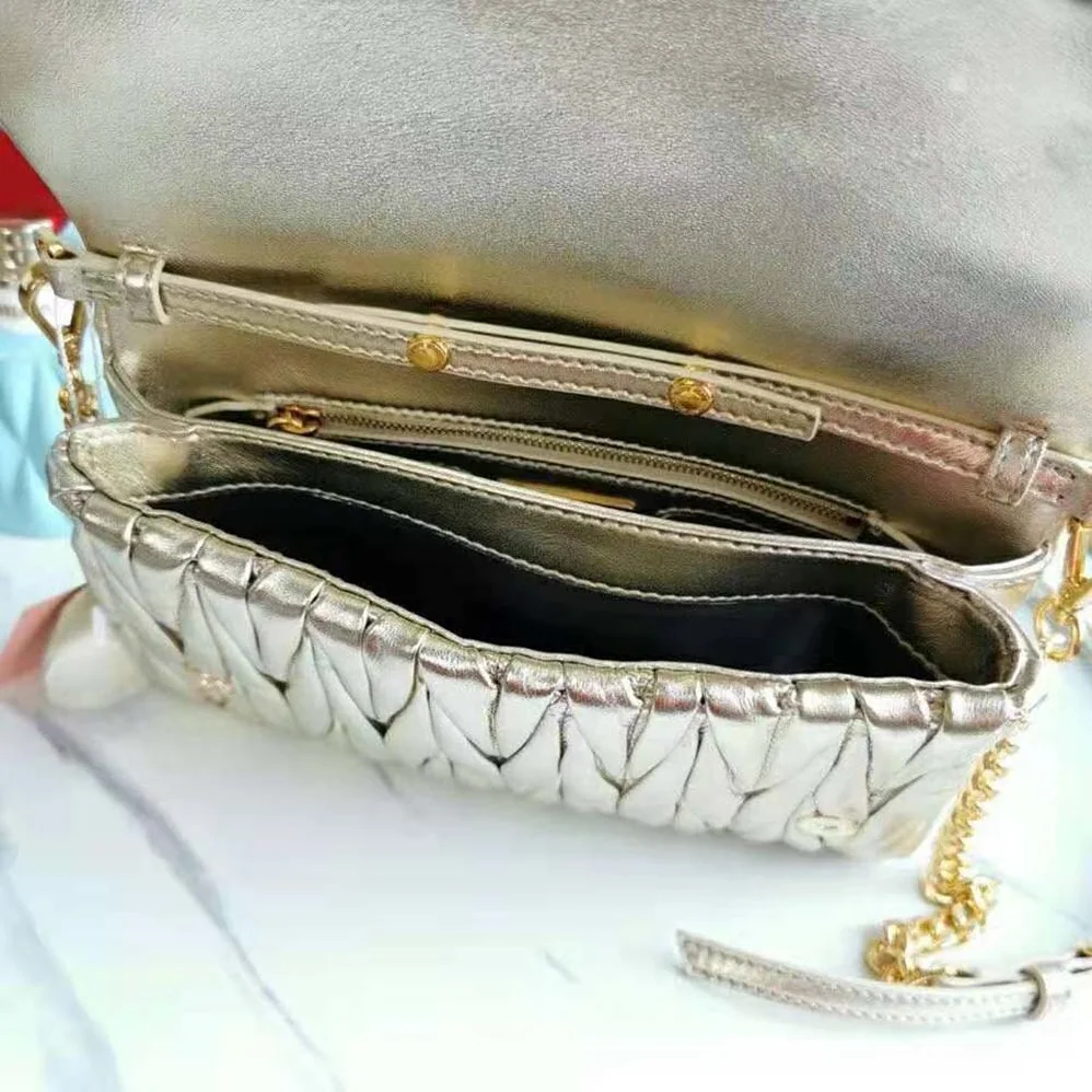 Miu Miu Matelasse Nappa Leather Shoulder Bag for Women in Beige Miu Miu Matelasse Nappa Leather Shoulder Bag for Women in Beige