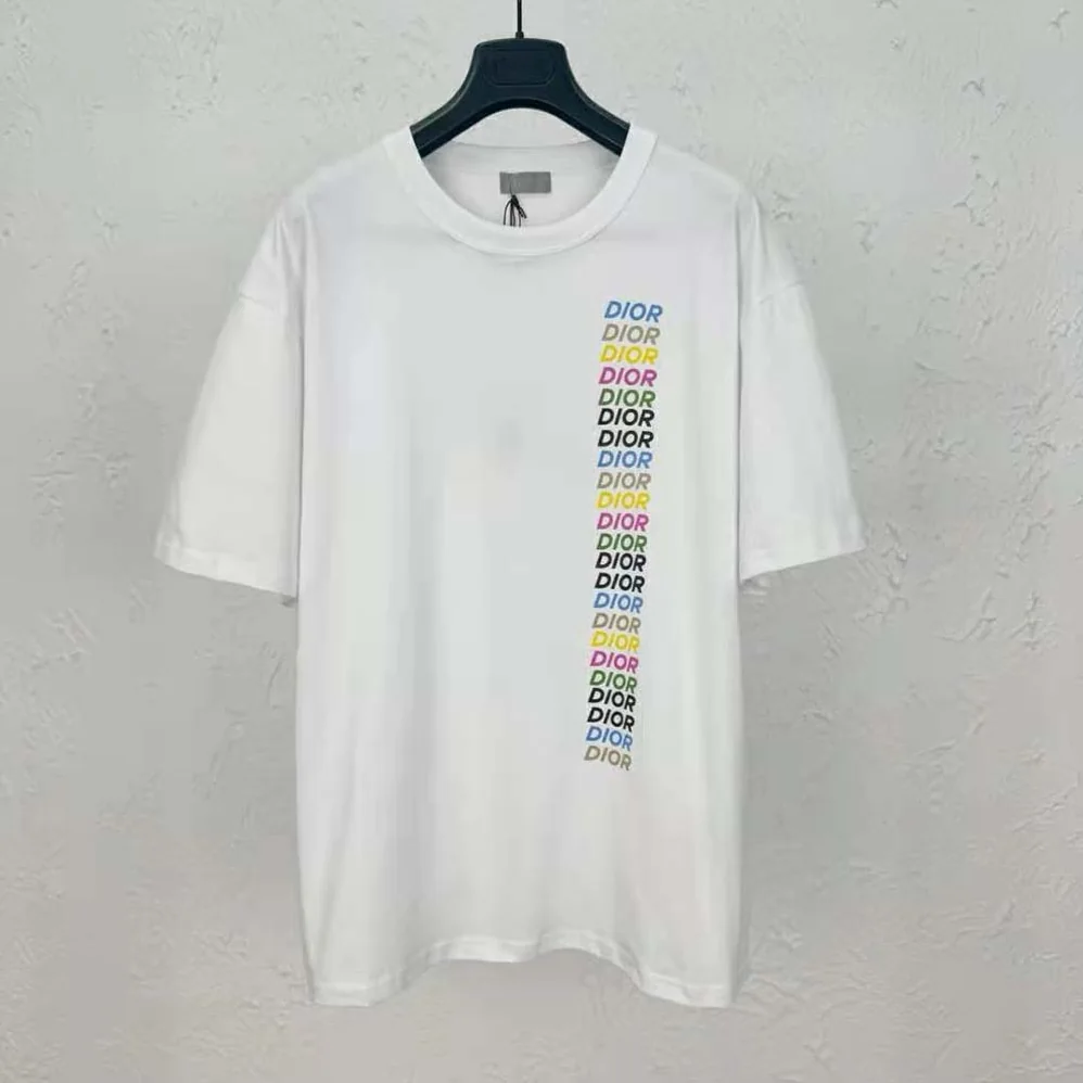 Dior Relaxed-fit T-shirt White Slub Organic Cotton Jersey for Men