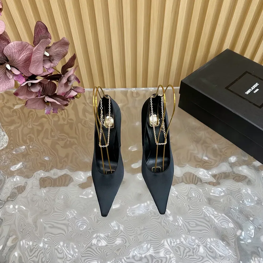 Saint Laurent YSL Regine Pumps in Satin Crepe for Women Saint Laurent YSL Regine Pumps in Satin Crepe for Women