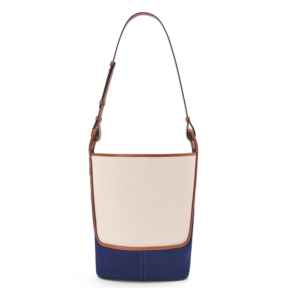 Loewe Hobo Bag in Canvas and Calfskin for Women Loewe Hobo Bag in Canvas and Calfskin for Women