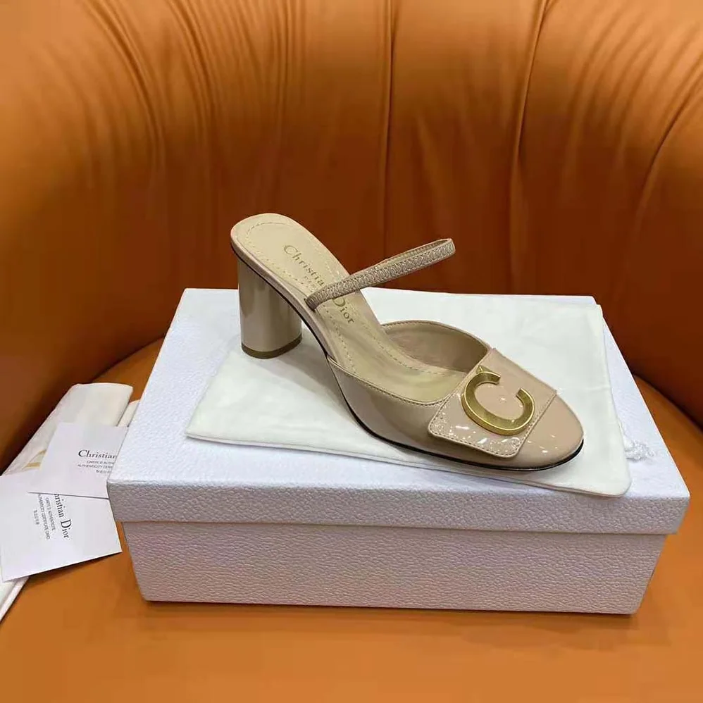 Dior C'est Dior Slingback Pump Nude Patent Calfskin for Women Dior C'est Dior Slingback Pump Nude Patent Calfskin for Women