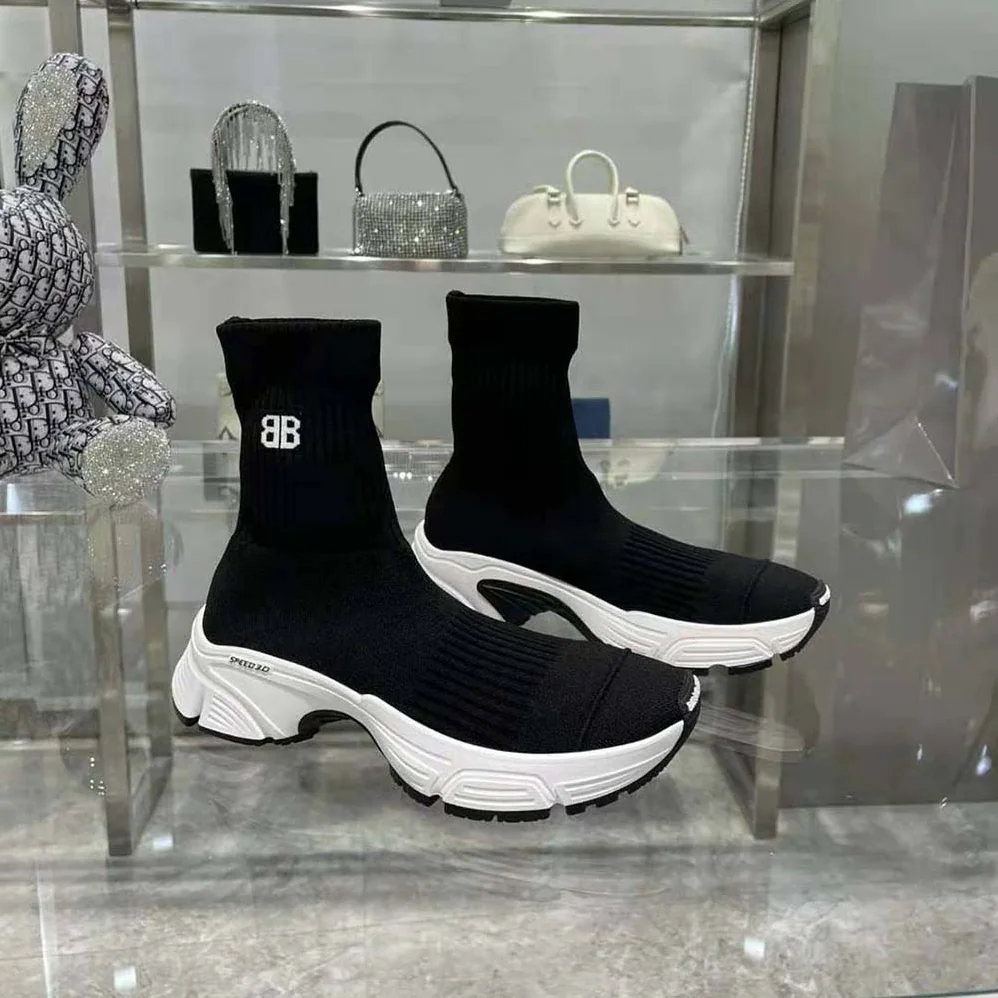 Balenciaga Speed 3.0 Sneaker in Black Recycled Knit for Women Balenciaga Speed 3.0 Sneaker in Black Recycled Knit for Women