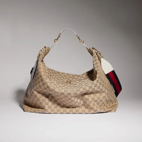 Gucci Brera Large Crossbody Bag / Sand/ Dark Brown Gold Hardware A00B49 FAFV9 9664 Gucci Brera Large Crossbody Bag / Sand/ Dark Brown Gold Hardware A00B49 FAFV9 9664