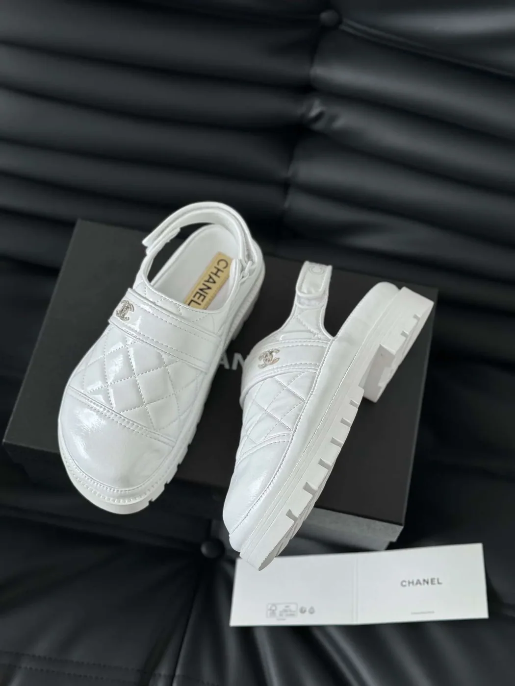Chanel Velcro Sandal White Chanel Velcro Sandal White