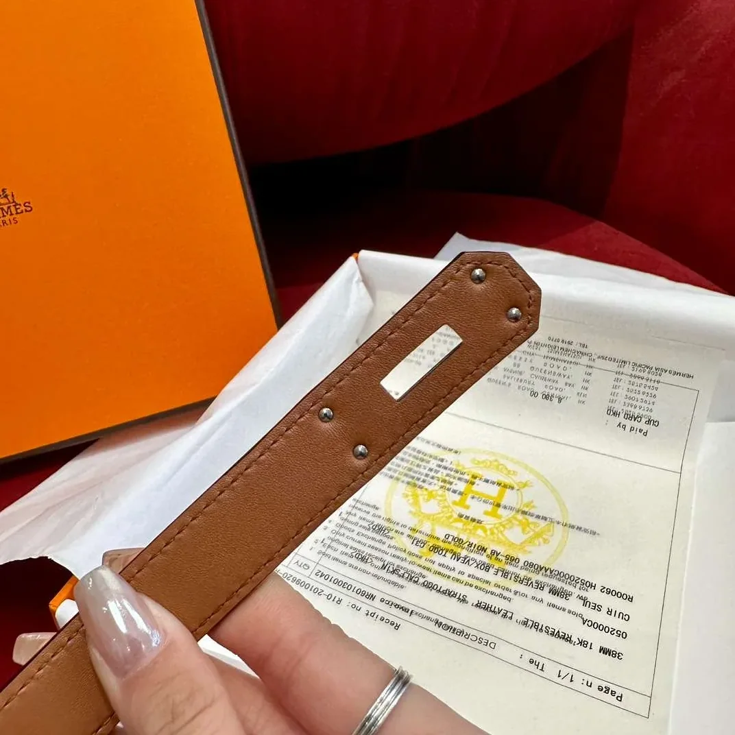 Hermes Kelly 18 Belt Brown Hermes Kelly 18 Belt Brown