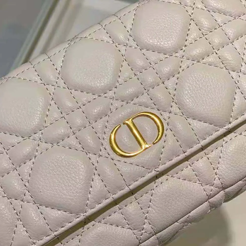 Dior Caro Pouch Latte Supple Cannage Calfskin for Women Dior Caro Pouch Latte Supple Cannage Calfskin for Women