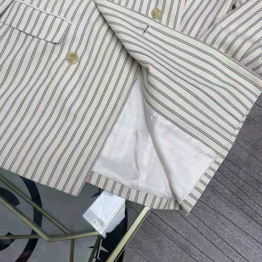 Celine Classic Jacket in Striped Wool for Women Celine Classic Jacket in Striped Wool for Women