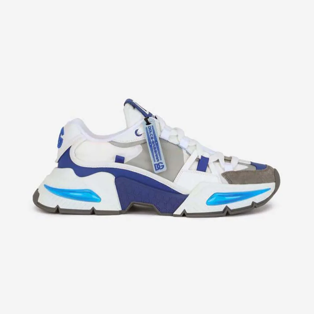 Dolce Gabbana D&G Mixed-Material Airmaster Sneakers for Unisex in Navy