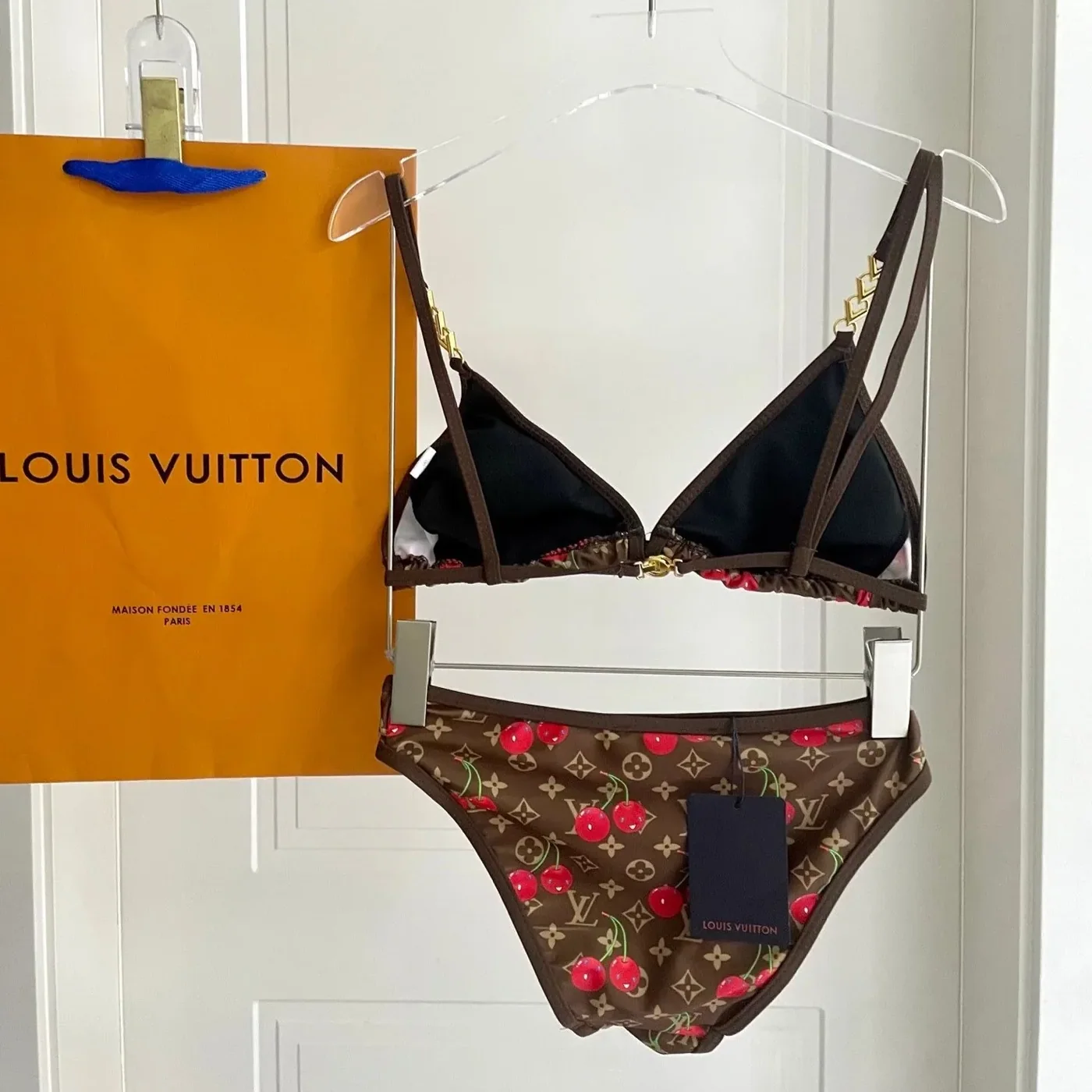 Louis Vuitton LV x TM Cherry Bikini Brown Monogram Cerises