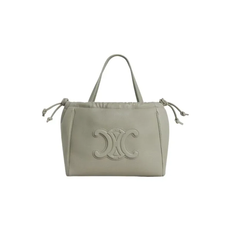 Celine Cuir Triomphe Green Clay Bag .31GC- / 9 Inches Celine Cuir Triomphe Green Clay Bag .31GC- / 9 Inches