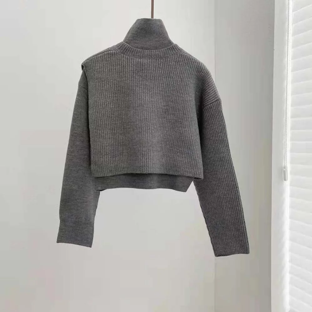 Fendi Gray Wool and Cashmere Sweater for Women Fendi Gray Wool and Cashmere Sweater for Women