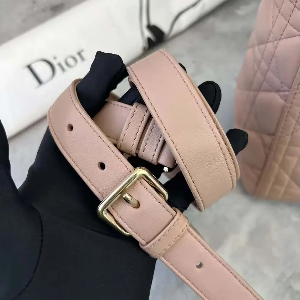 Dior Medium Lady Dior Bag Blush Cannage Lambskin for Women Dior Medium Lady Dior Bag Blush Cannage Lambskin for Women