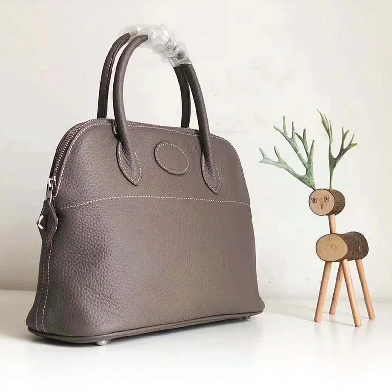 Hermes Bolide 31 bag in Taurillon Clemence Leather for Women in Gray Hermes Bolide 31 bag in Taurillon Clemence Leather for Women in Gray