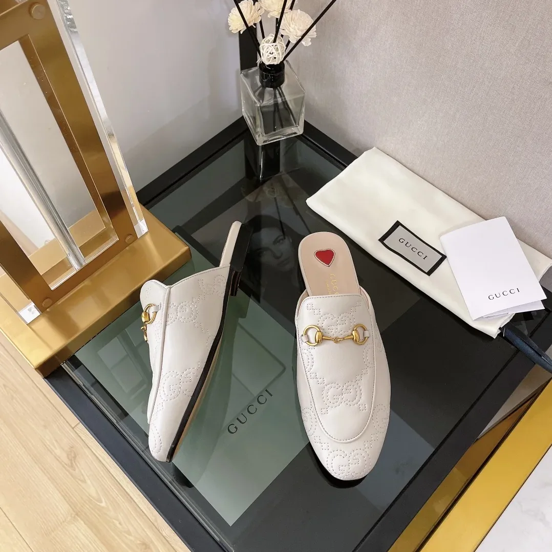 Gucci GG Matelasse Princetown Slipper White for Women Gucci GG Matelasse Princetown Slipper White for Women