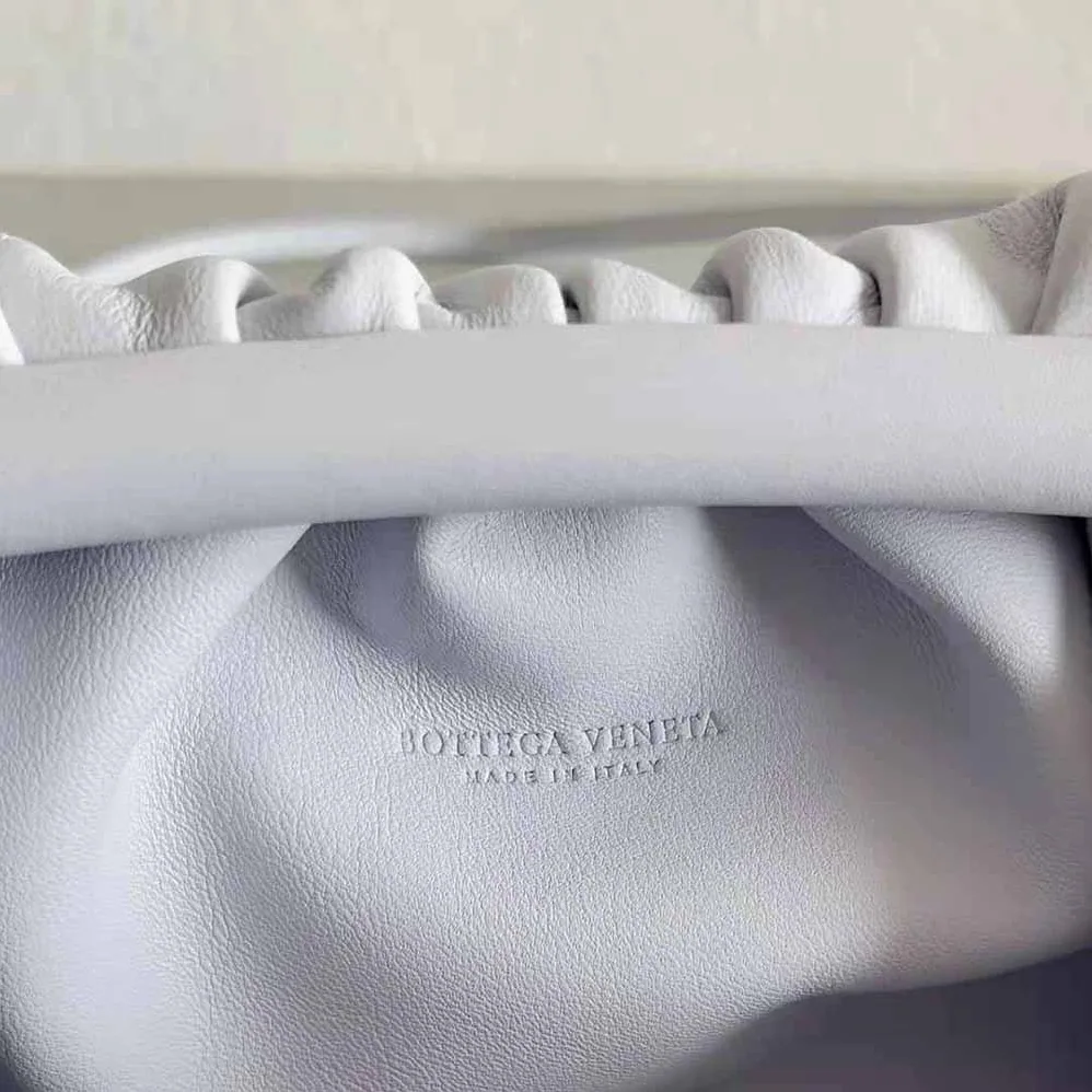 Bottega Veneta Mini Pouch Mini Leather Clutch with Strap for Women in Purple