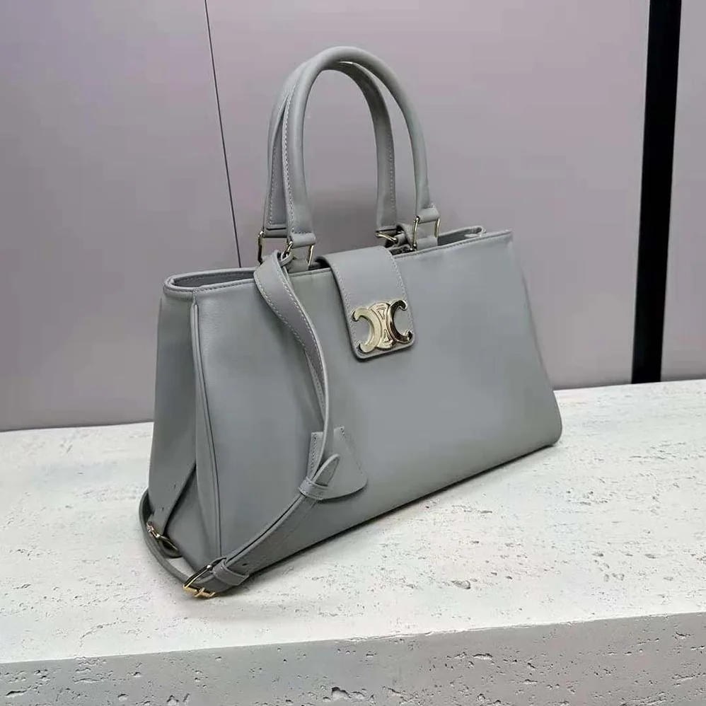 Celine Medium Appoline Bag in Supple Calfskin for Women in Gray Celine Medium Appoline Bag in Supple Calfskin for Women in Gray