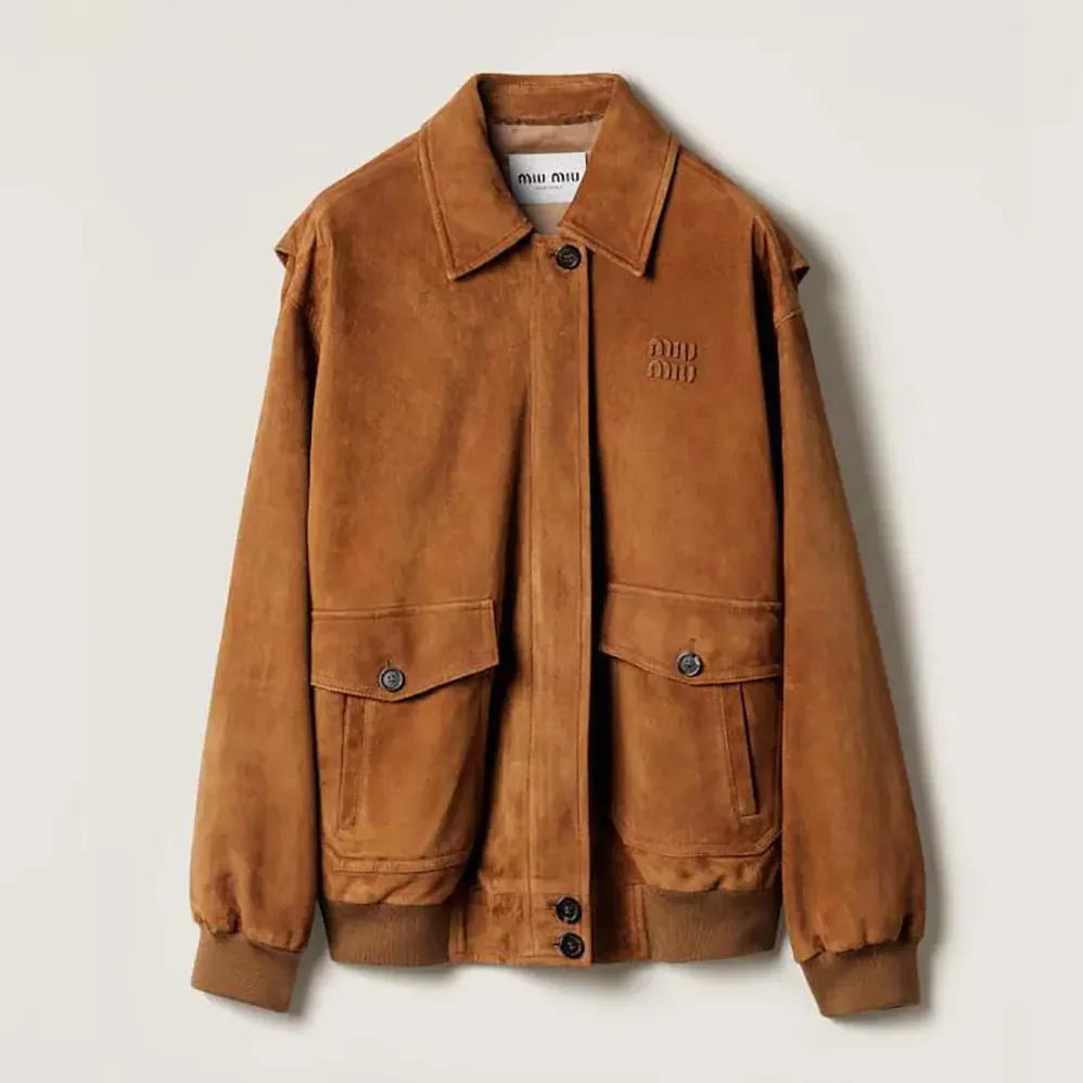 Miu Miu Suede Blouson Jacket for Women