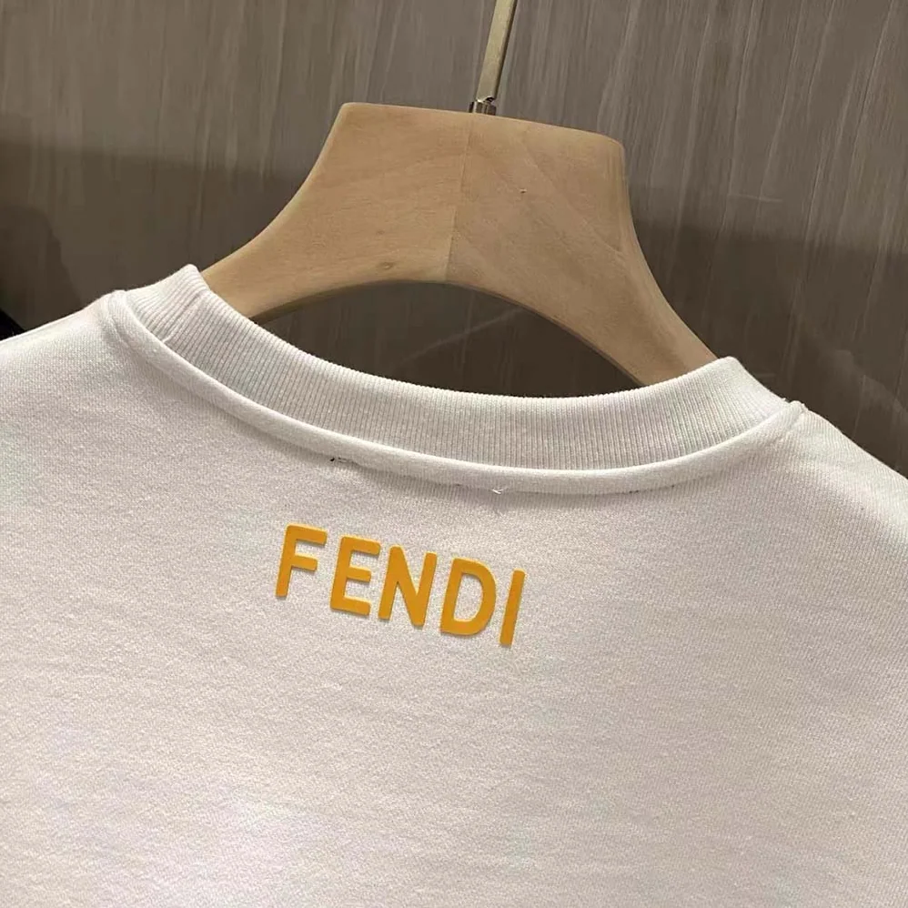 Fendi Black Wool Sweater for Women in White