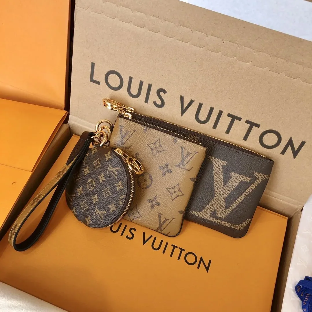 Louis Vuitton Trio Pouch Monogram Reverse /