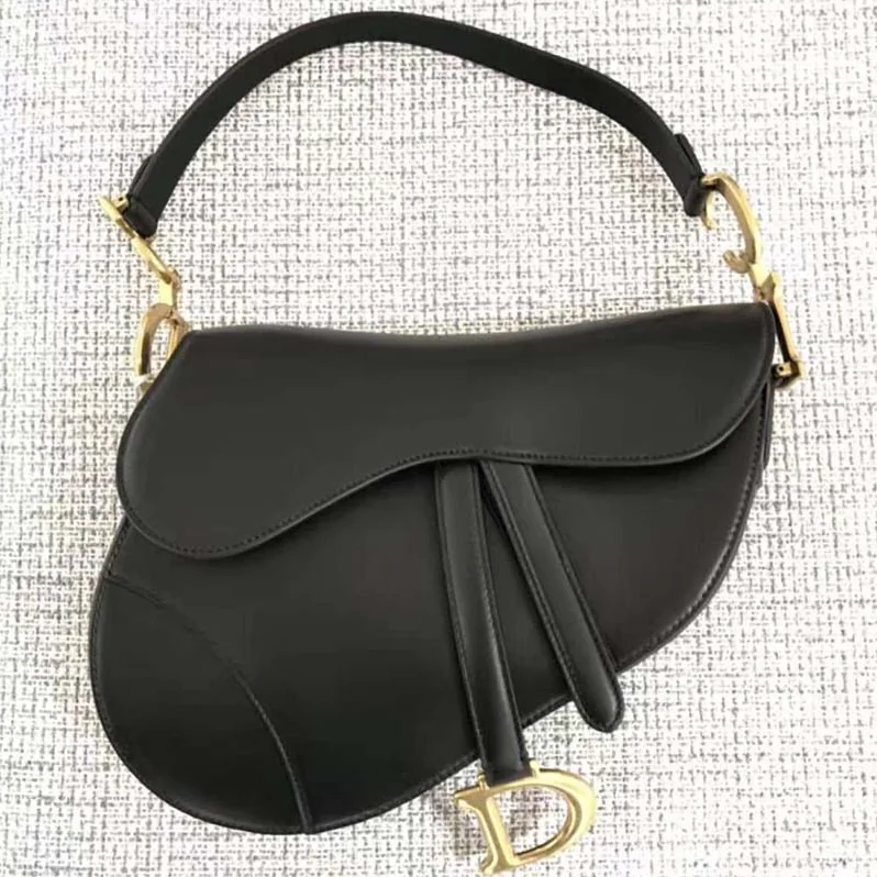 Dior Saddle Bag in Black Calfskin for Women