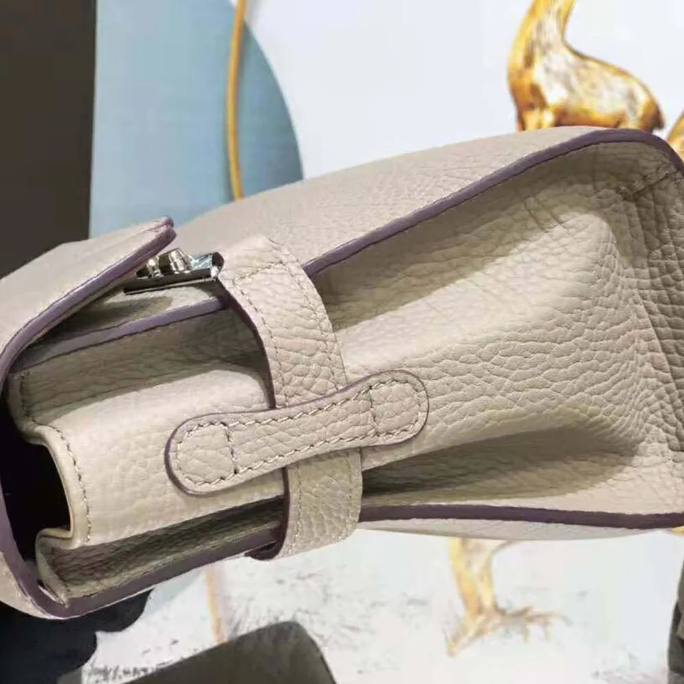 Delvaux Tempete PM in Crispy Calf for Women in Beige