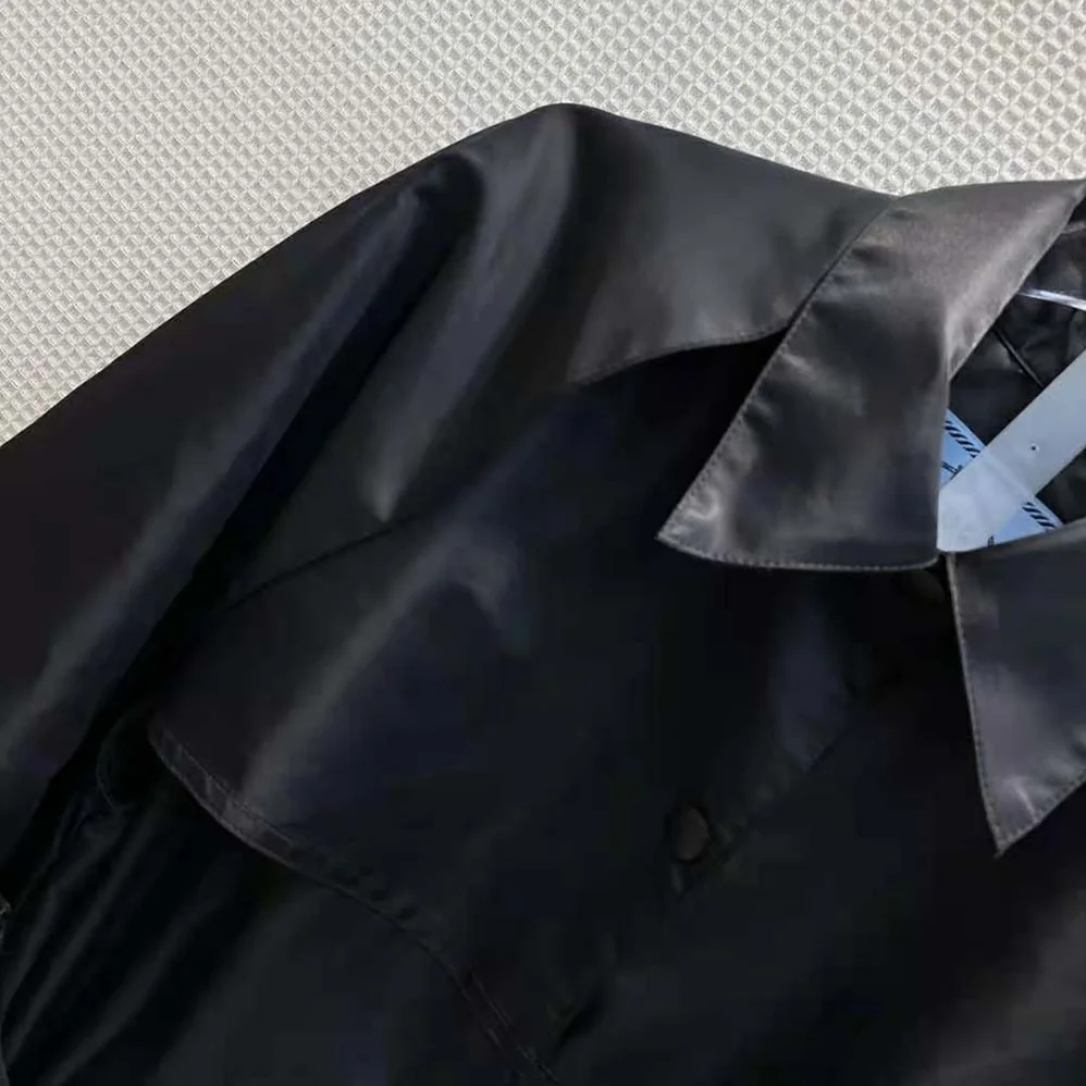 Prada Light Re-Nylon Safari Jacket for Women in Black