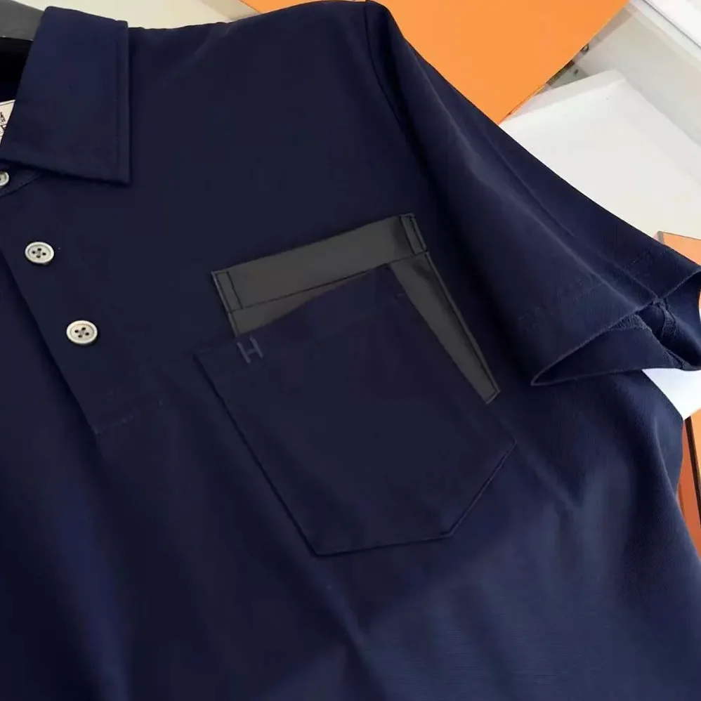 Hermes Polo Shirt with Pocket for Men Hermes Polo Shirt with Pocket for Men