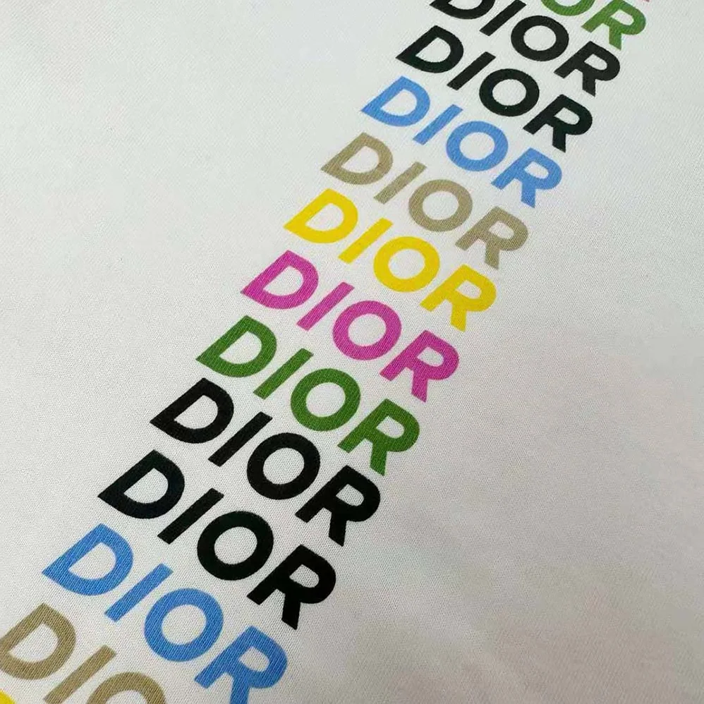 Dior Relaxed-fit T-shirt White Slub Organic Cotton Jersey for Men